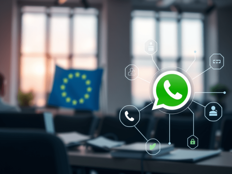 La UE prepara una investigación antimonopolio sobre Meta por integrar funciones de IA en WhatsApp