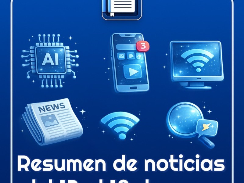 Resumen de noticias tecnológicas del 12 al 18 de enero