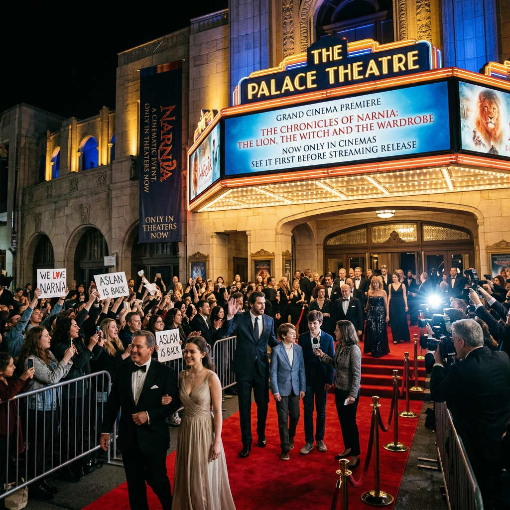 Red carpet premiere at The Palace Theatre for The Chronicles of Narnia movie
