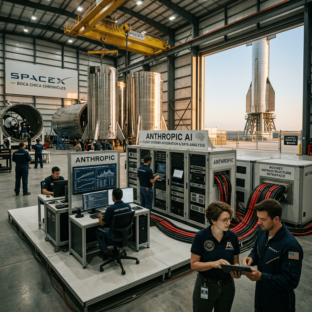 Anthropic utilizará la infraestructura de SpaceX para reforzar el desarrollo de su inteligencia artificial