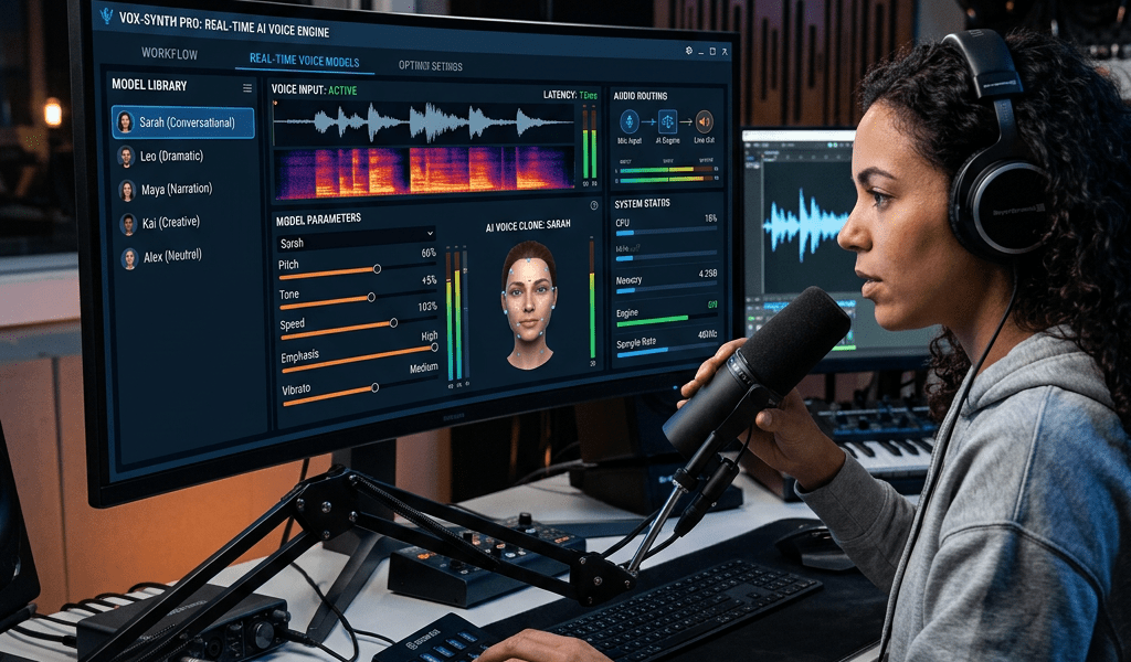 AI real-time voice models interface