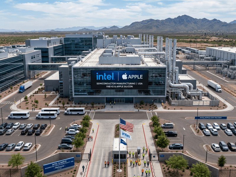 Apple e Intel negocian un acuerdo para fabricar chips en Estados Unidos