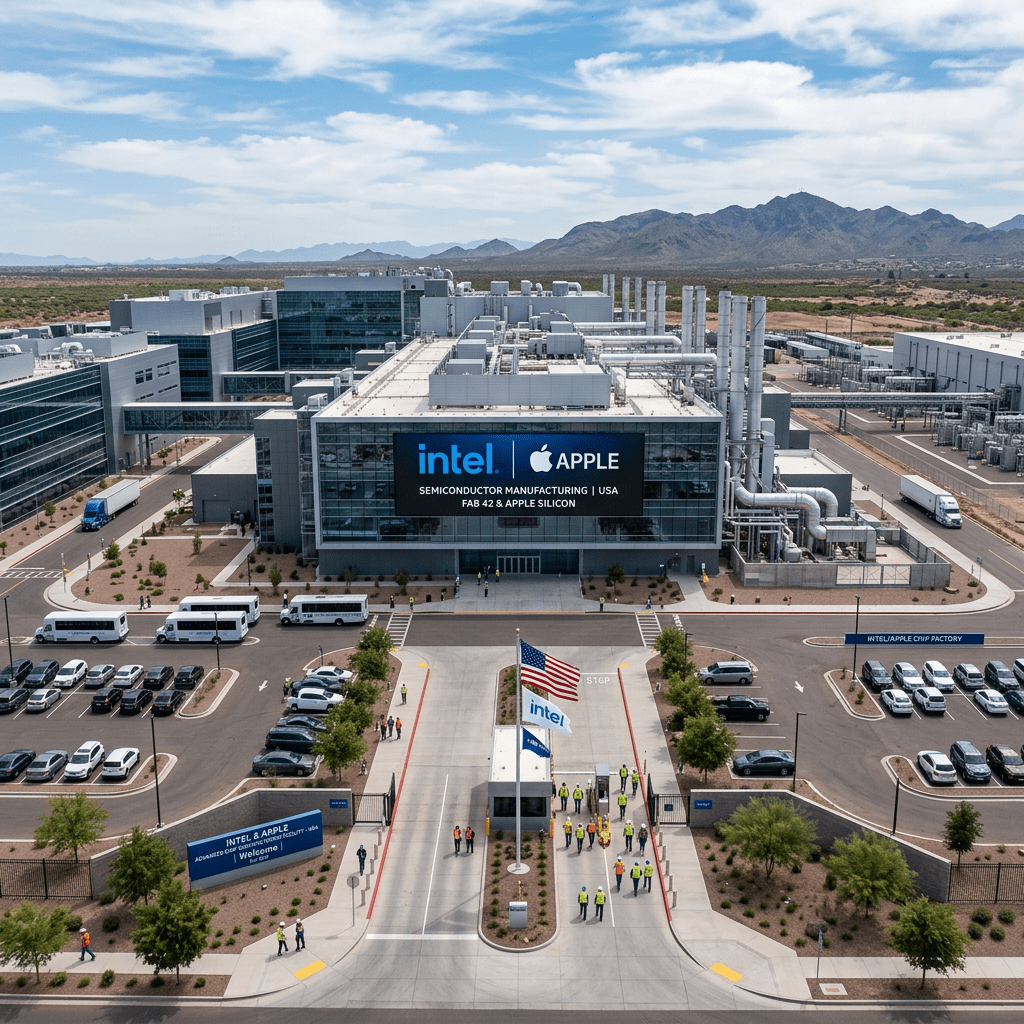 Apple e Intel negocian un acuerdo para fabricar chips en Estados Unidos
