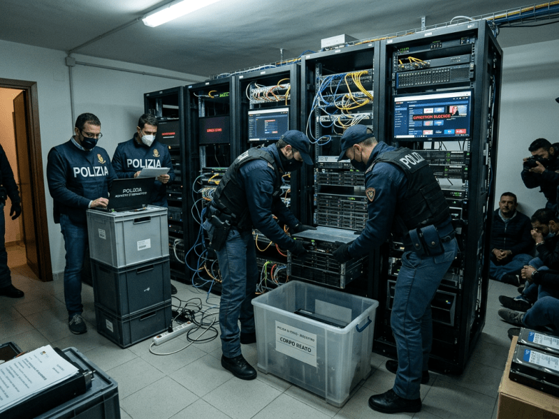 Italia desmantela una gran red de piratería audiovisual que habría causado pérdidas millonarias