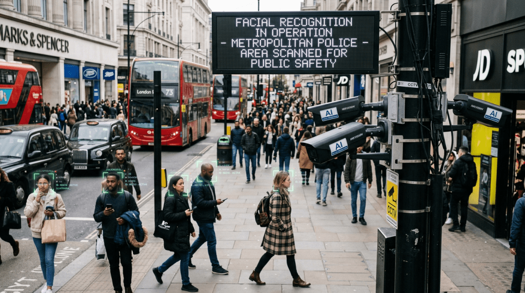 Londres amplía el reconocimiento facial en las calles mientras crece el debate sobre privacidad y seguridad