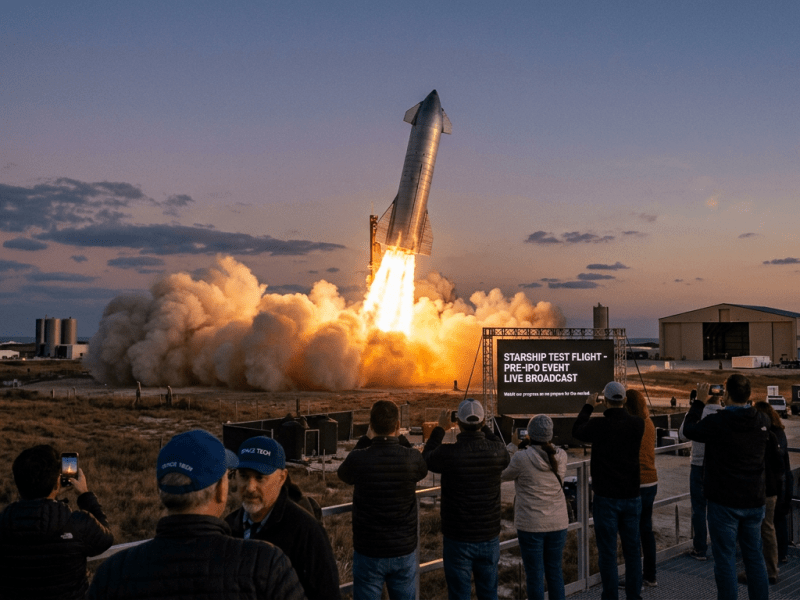 Starship completa una prueba clave para SpaceX antes de su histórica salida a bolsa