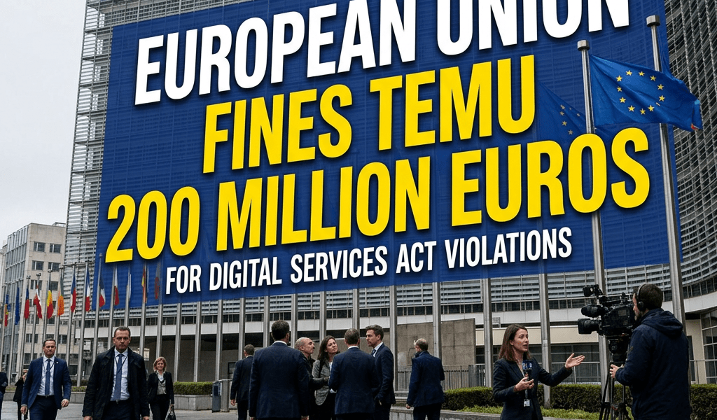 European Union fines Temu 200 million euros for Digital Services Act violations