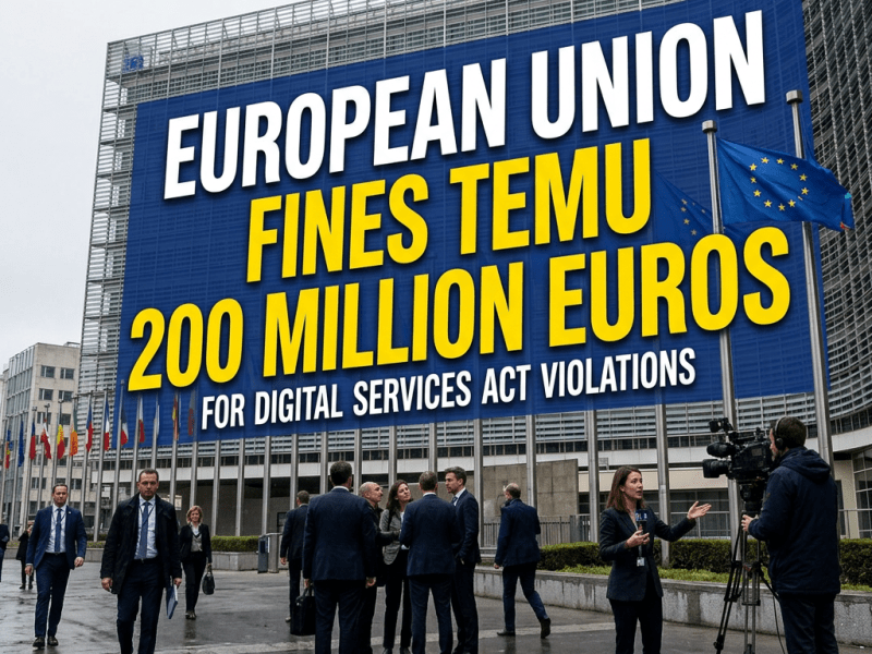 La Unión Europea multa a Temu con 200 millones de euros por incumplimientos en la venta de productos ilegales
