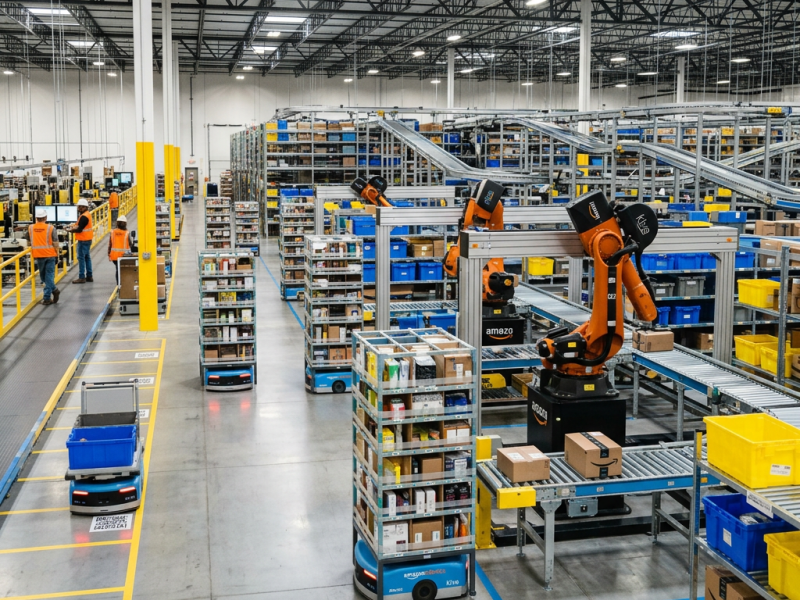 Amazon presenta una nueva generación de robots con inteligencia artificial para transformar sus almacenes europeos