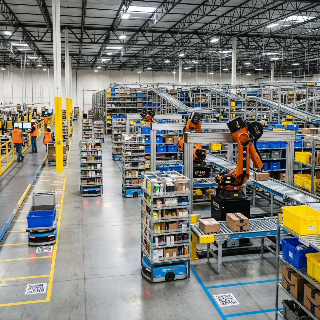 Amazon presenta una nueva generación de robots con inteligencia artificial para transformar sus almacenes europeos