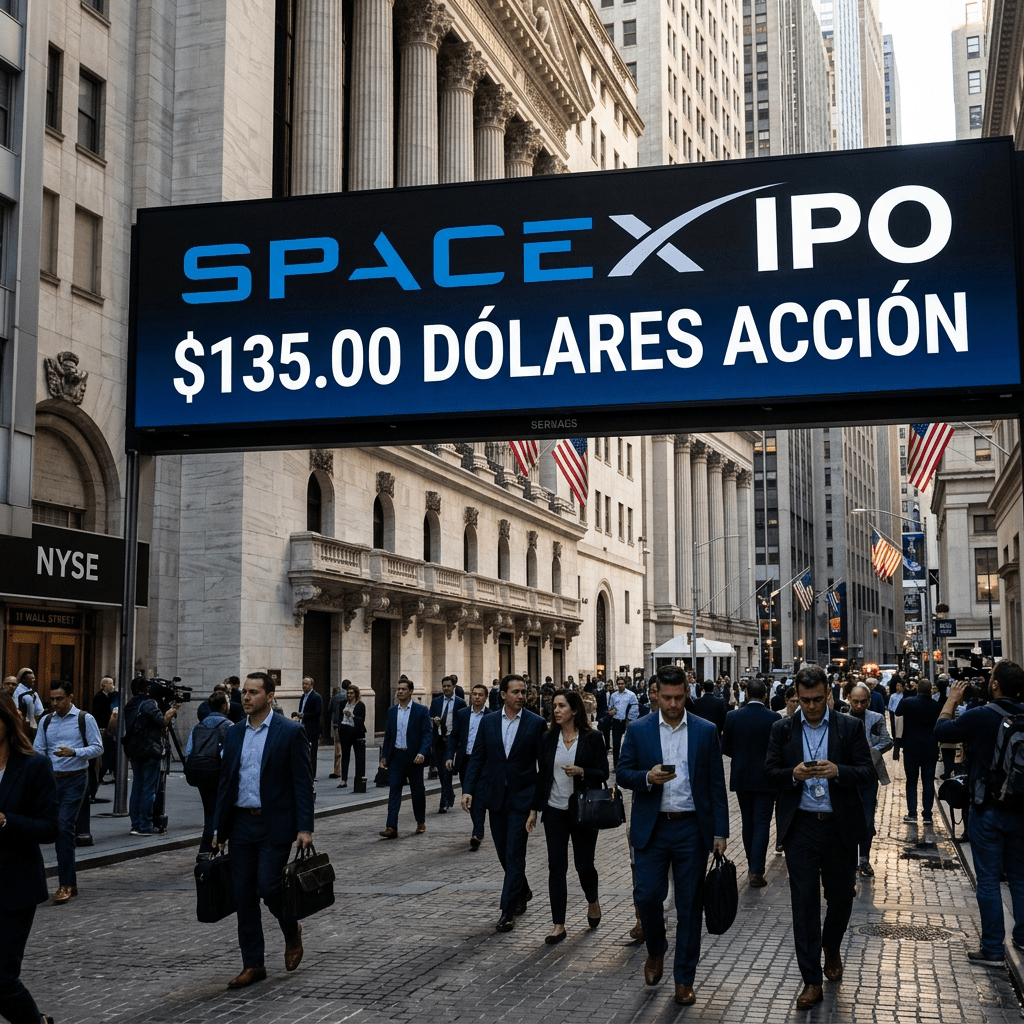 SpaceX desafía a Wall Street y fija el precio de su histórica salida a bolsa en 135 dólares por acción