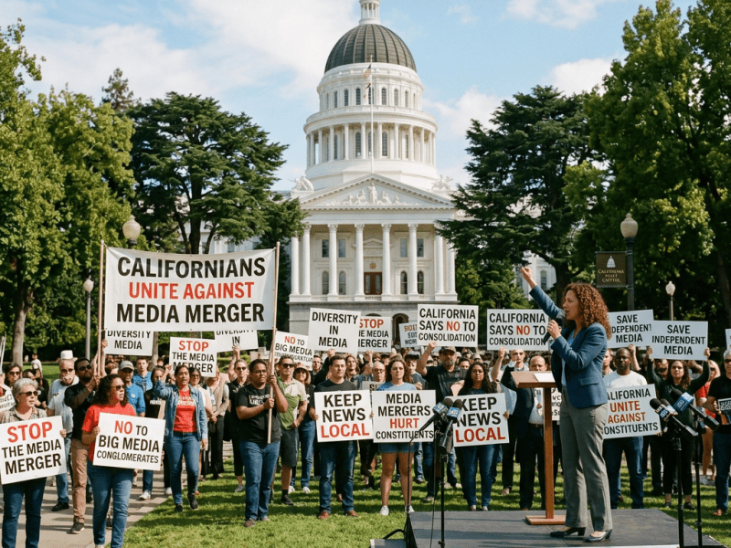 California estudia bloquear la fusión entre Paramount y Warner Bros por posibles riesgos para la competencia