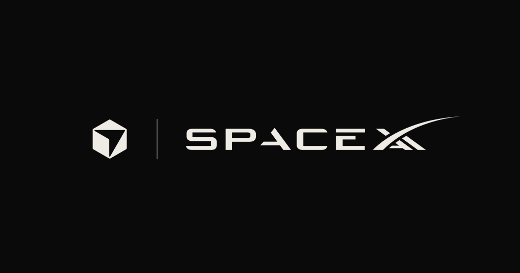 Identidades visuales de Cursor y SpaceX sobre fondo negro