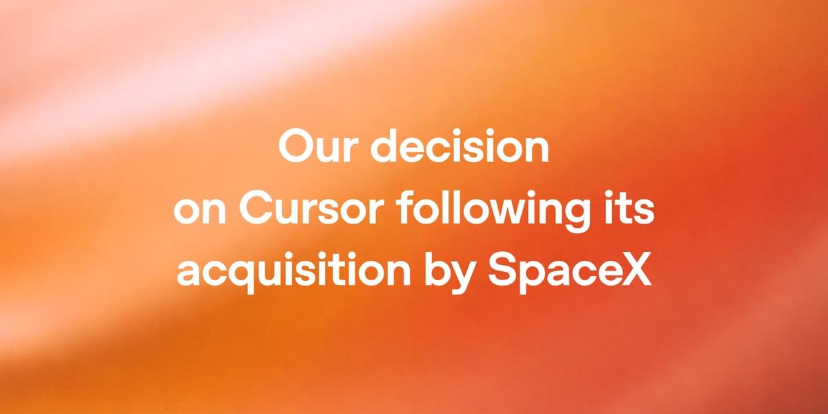 Imagen oficial de OpenAI sobre su decisión respecto a Cursor tras la adquisición por SpaceX