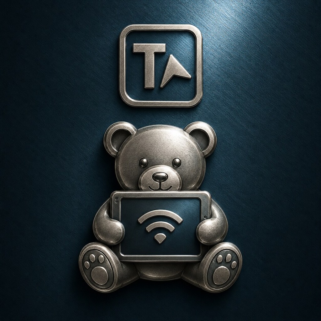 Portada oficial del episodio 311 de TecnoAp21, con un oso metálico sosteniendo una tableta