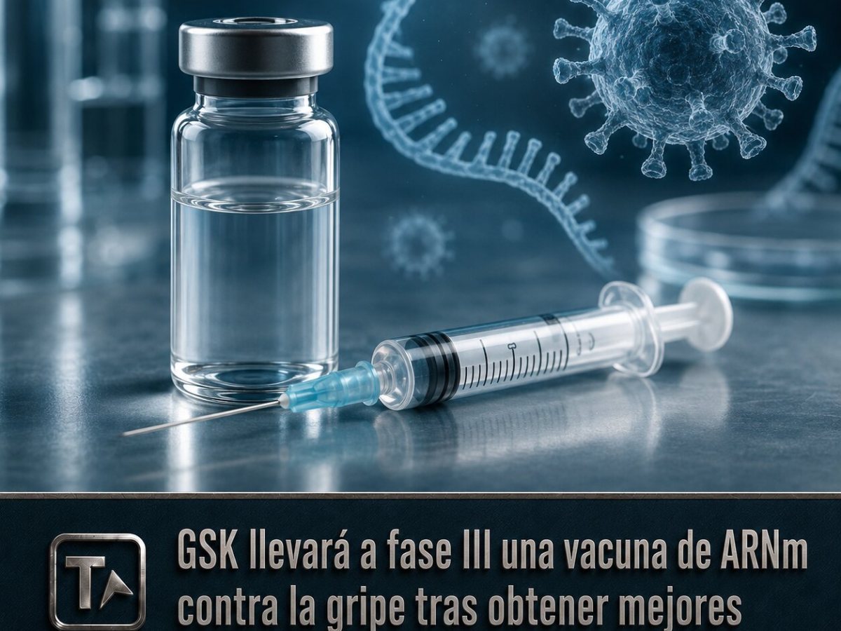 GSK llevará a fase III una vacuna de ARNm contra la gripe tras obtener mejores respuestas inmunitarias