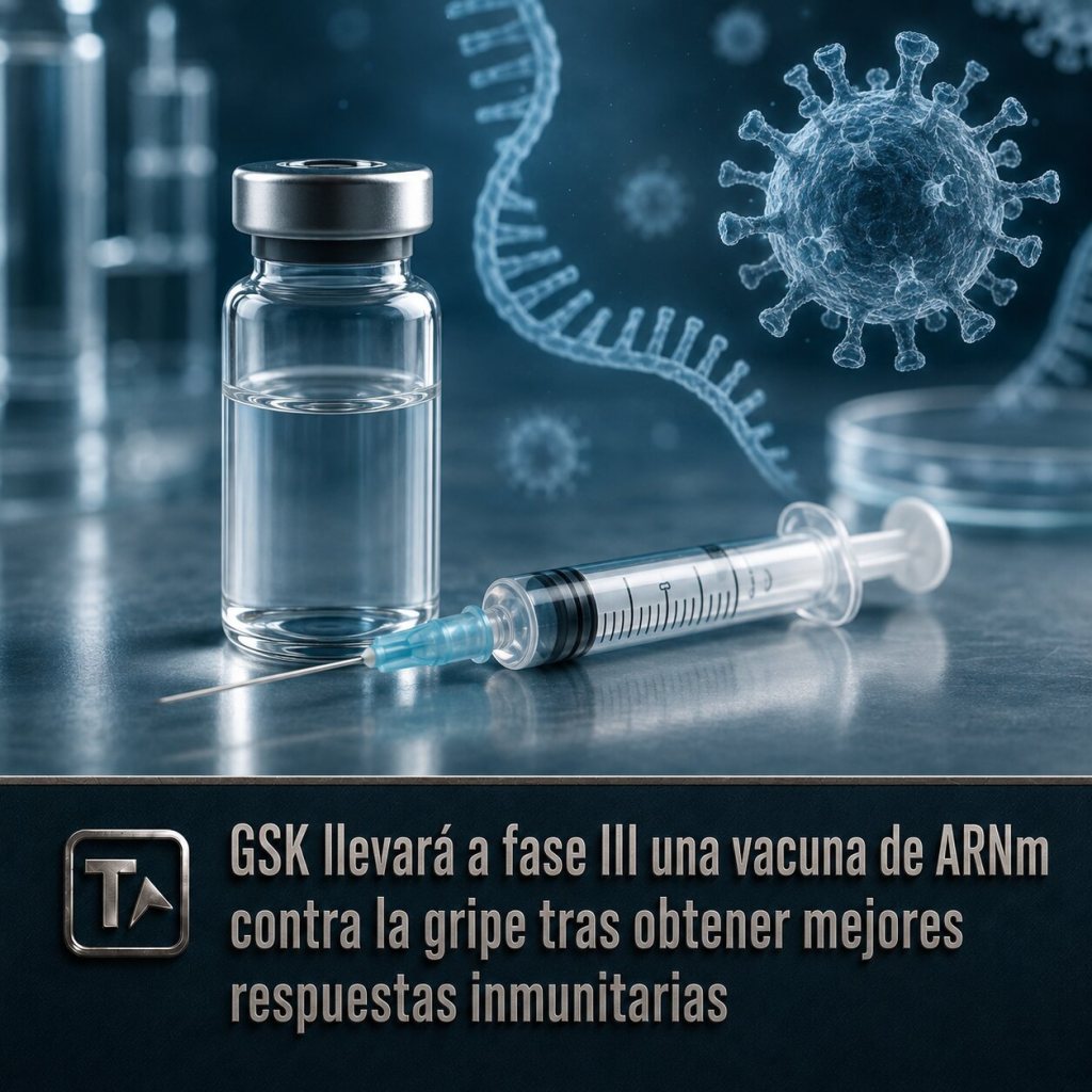 GSK llevará a fase III una vacuna de ARNm contra la gripe tras obtener mejores respuestas inmunitarias