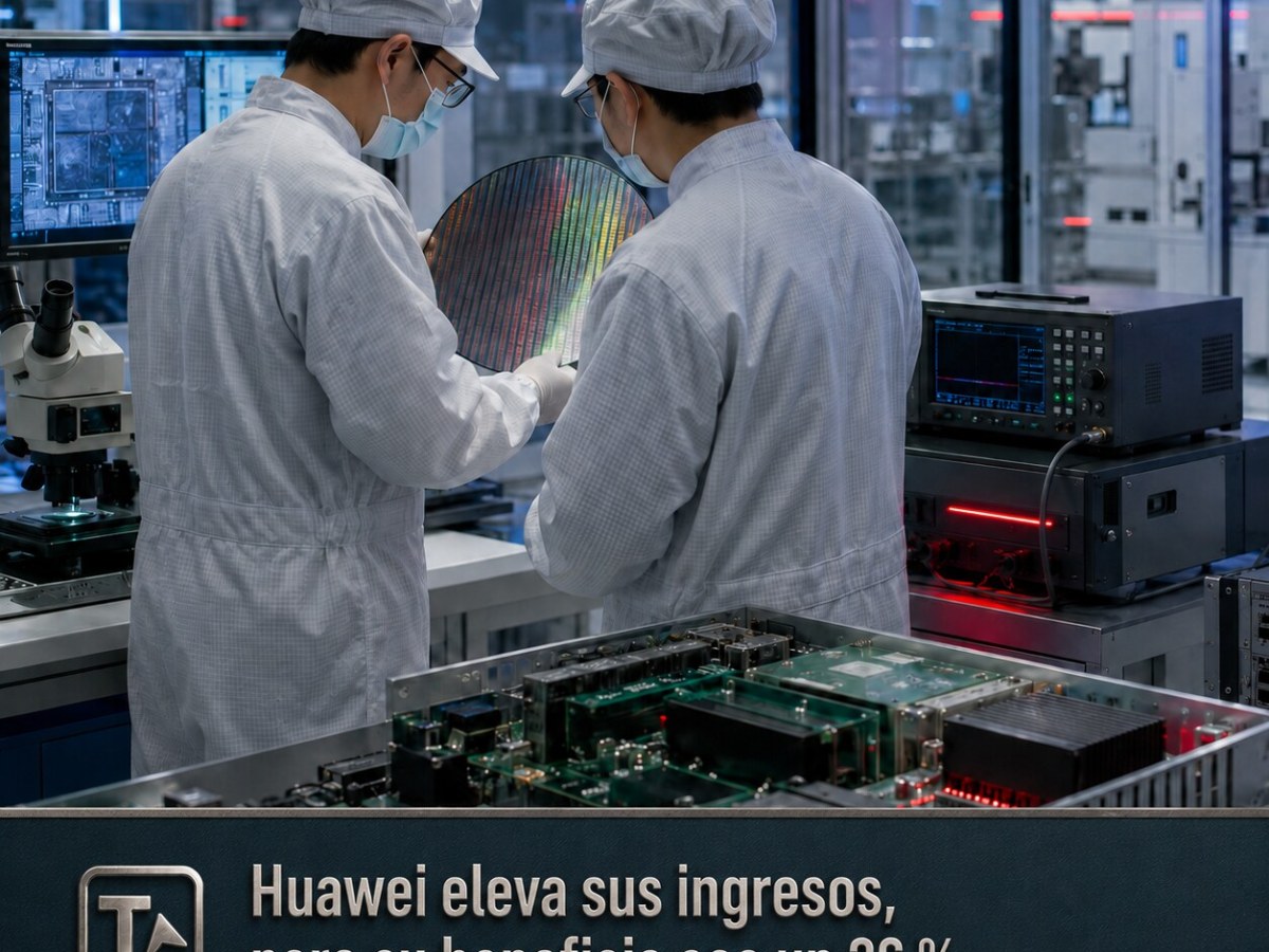 Huawei eleva sus ingresos, pero su beneficio cae un 36 % por el aumento de la inversión tecnológica