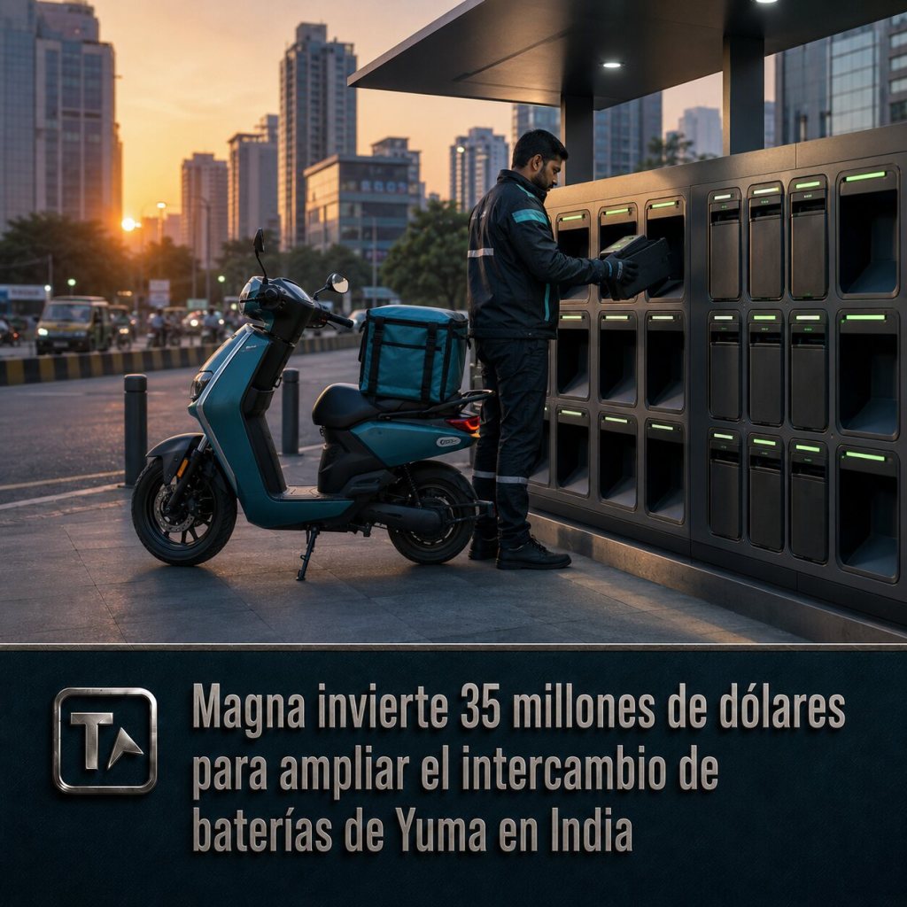 Magna invierte 35 millones de dólares para ampliar el intercambio de baterías de Yuma en India