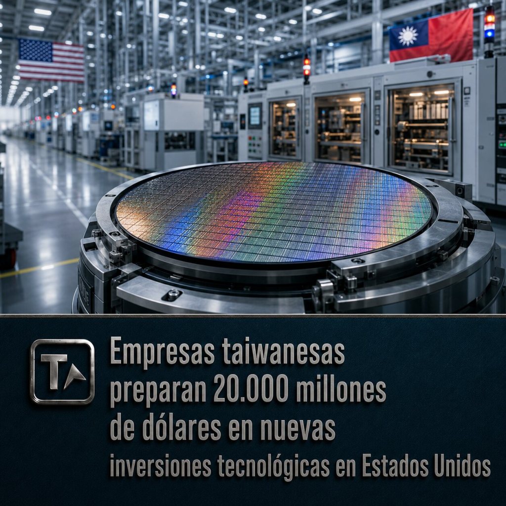 Empresas taiwanesas preparan 20.000 millones de dólares en nuevas inversiones tecnológicas en Estados Unidos