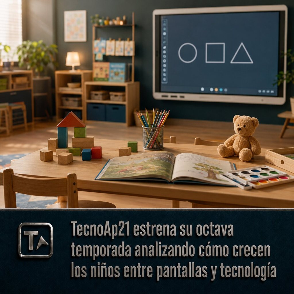 TecnoAp21 estrena su octava temporada analizando cómo crecen los niños entre pantallas y tecnología